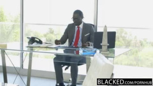 BLACKED Hot Skinny Assistant Odette Delacroix Splits Pussy On Huge Black Cock At The Office