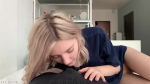 Young Busty Blonde Tries A Big Cock In Her Tight Creamy Pussy - Eva Elfie