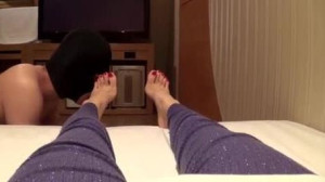 Korea Foot Goddess - Watching TV With Foot Slave